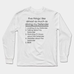 Five things - Defender - Beer Long Sleeve T-Shirt